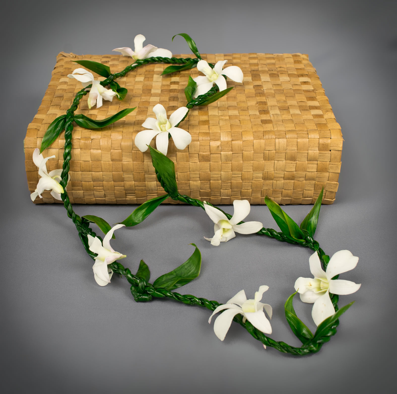 Ti Leaf Orchid Lei Puna Ohana Tropical Flowers Leis